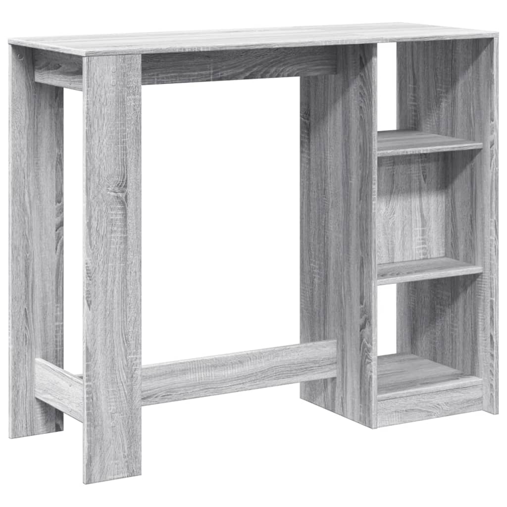 vidaXL Bar Table | Grey sonoma | Engineered wood | Large | Bar Table 6