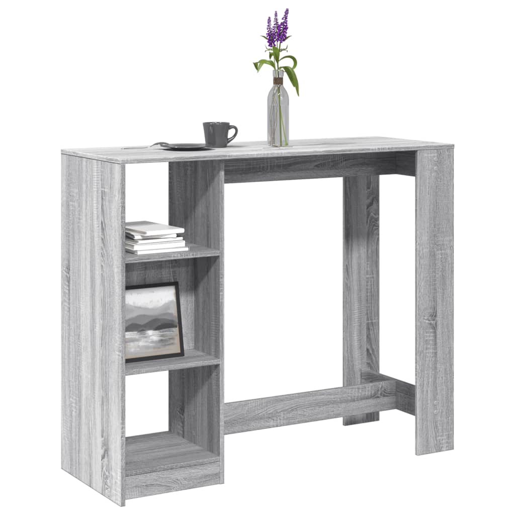 vidaXL Bar Table | Grey sonoma | Engineered wood | Large | Bar Table 1