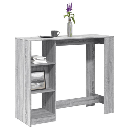 vidaXL Bar Table | Grey sonoma | Engineered wood | Large | Bar Table 1