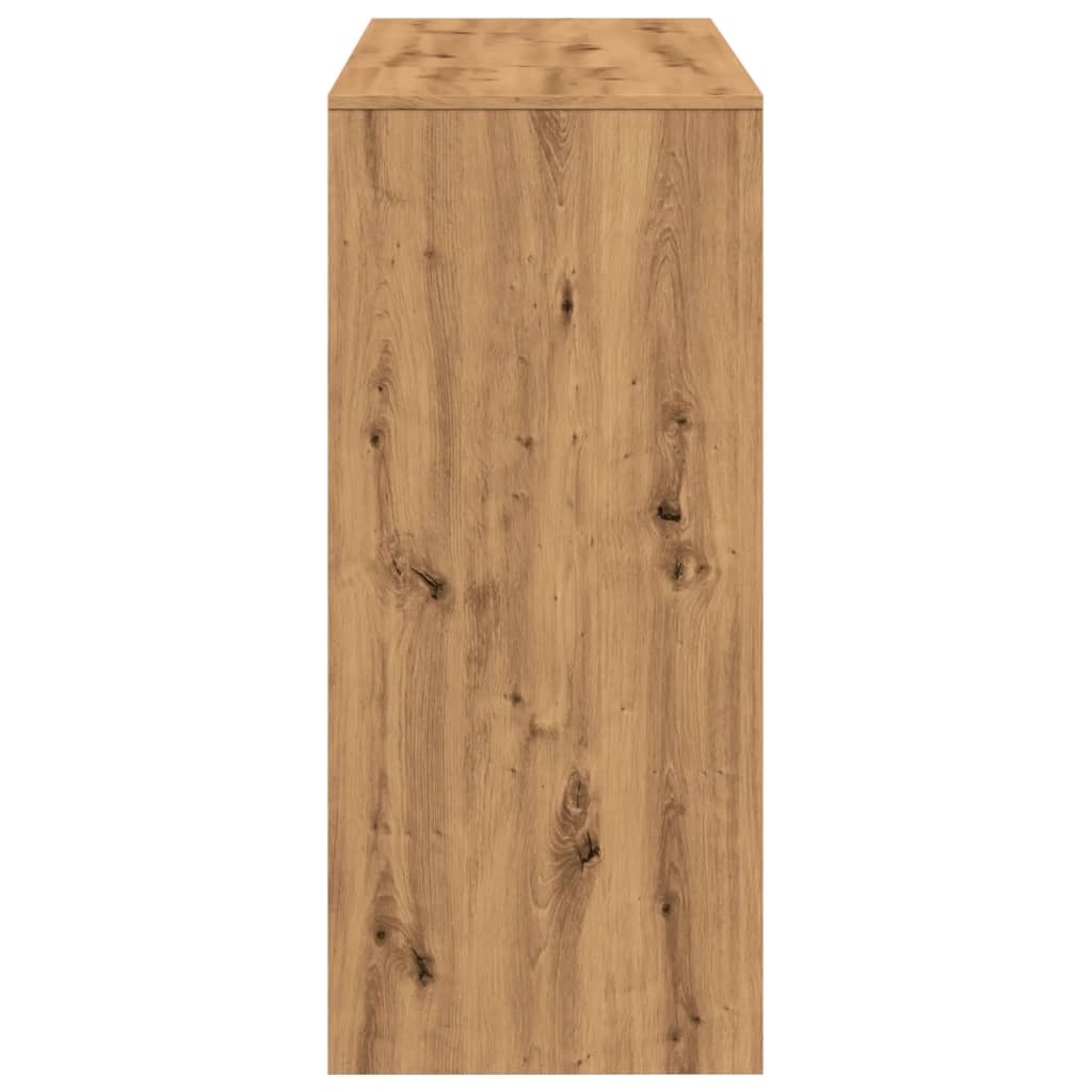 vidaXL Bar Table with Shelf Artisan Oak 124x46x103.5cm Engineered Wood 6