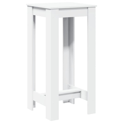 vidaXL Bar Table White 51x50x103,5 cm Engineered Wood 2