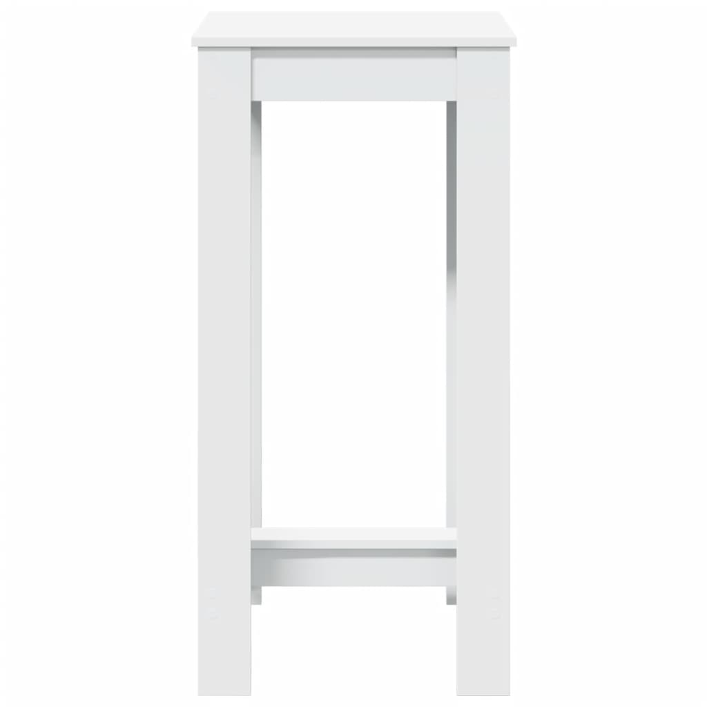 vidaXL Bar Table White 51x50x103,5 cm Engineered Wood 4