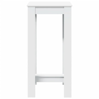 vidaXL Bar Table White 51x50x103,5 cm Engineered Wood 4