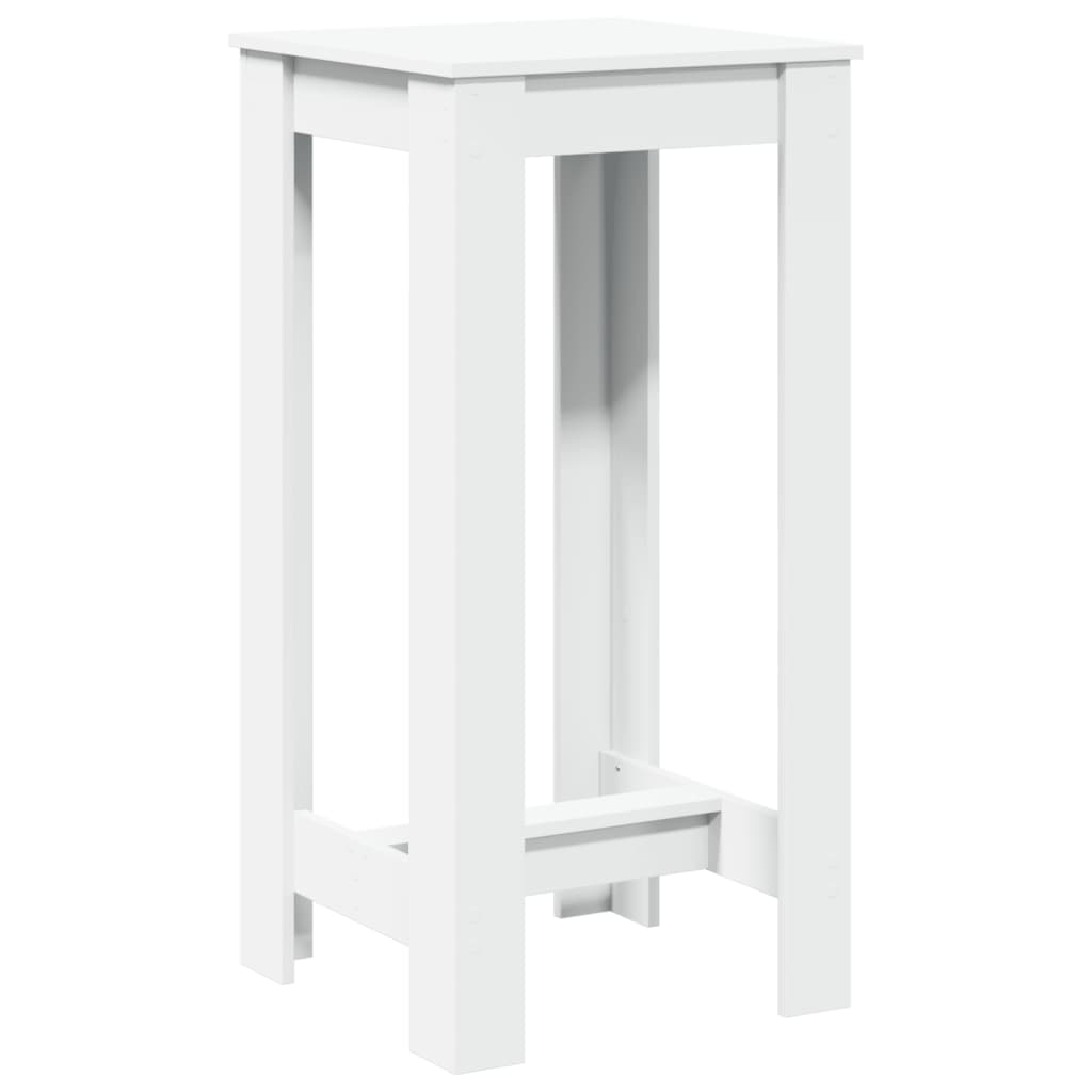 vidaXL Bar Table White 51x50x103,5 cm Engineered Wood 5