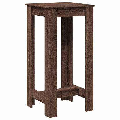 vidaXL Bar Table Brown Oak 51x50x103,5 cm Engineered Wood 2