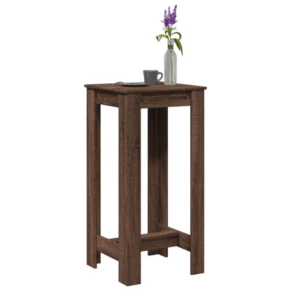 vidaXL Bar Table Brown Oak 51x50x103,5 cm Engineered Wood 1