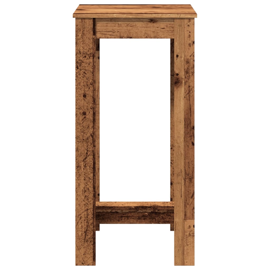 vidaXL Bar Table Old Wood 51x50x103,5 cm Engineered Wood 4