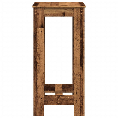 vidaXL Bar Table Old Wood 51x50x103,5 cm Engineered Wood 6
