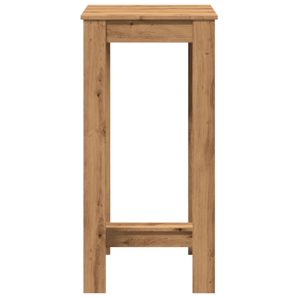 vidaXL Bar Table Artisan Oak 51x50x103,5 cm Engineered Wood 4