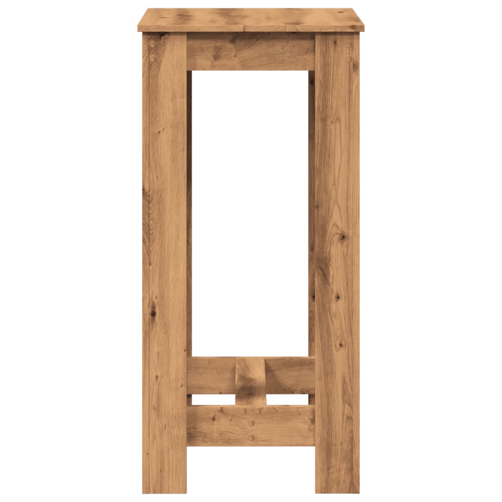 vidaXL Bar Table Artisan Oak 51x50x103,5 cm Engineered Wood 6