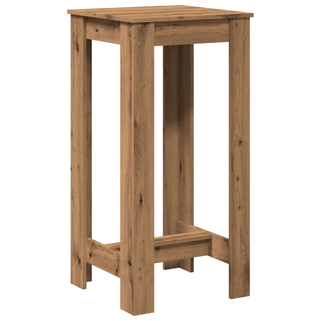 vidaXL Bar Table Artisan Oak 51x50x103,5 cm Engineered Wood 5