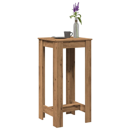 vidaXL Bar Table Artisan Oak 51x50x103,5 cm Engineered Wood 1