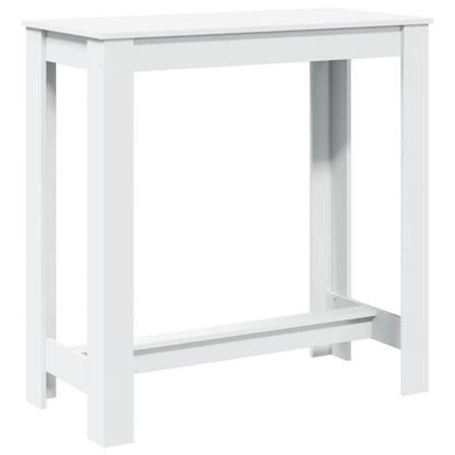 vidaXL Bar Table White 102x50x103,5 cm Engineered Wood 2