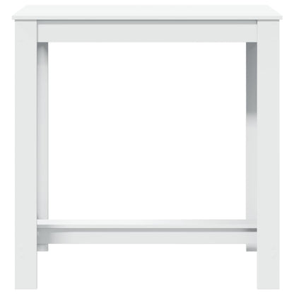 vidaXL Bar Table White 102x50x103,5 cm Engineered Wood 4
