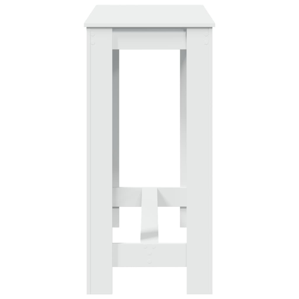 vidaXL Bar Table White 102x50x103,5 cm Engineered Wood 5