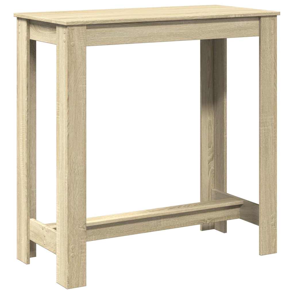 vidaXL Bar Table Sonoma Oak 102x50x103,5 cm Engineered Wood 2