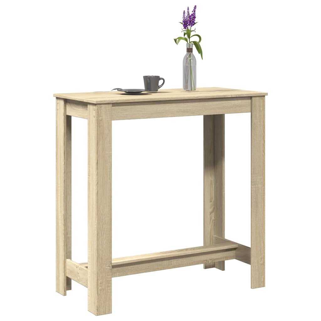 vidaXL Bar Table Sonoma Oak 102x50x103,5 cm Engineered Wood 1