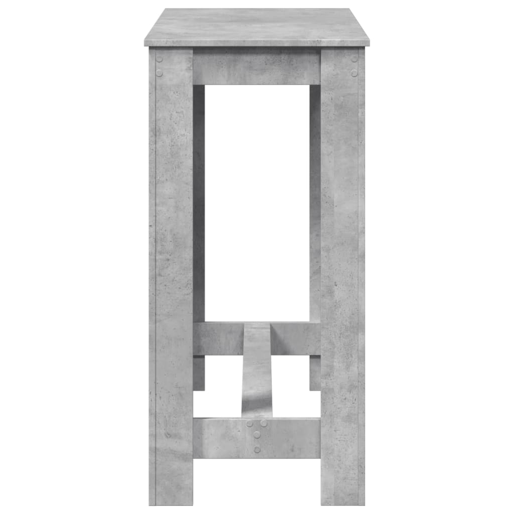 vidaXL Bar Table Concrete Grey 102x50x103,5 cm Engineered Wood 6