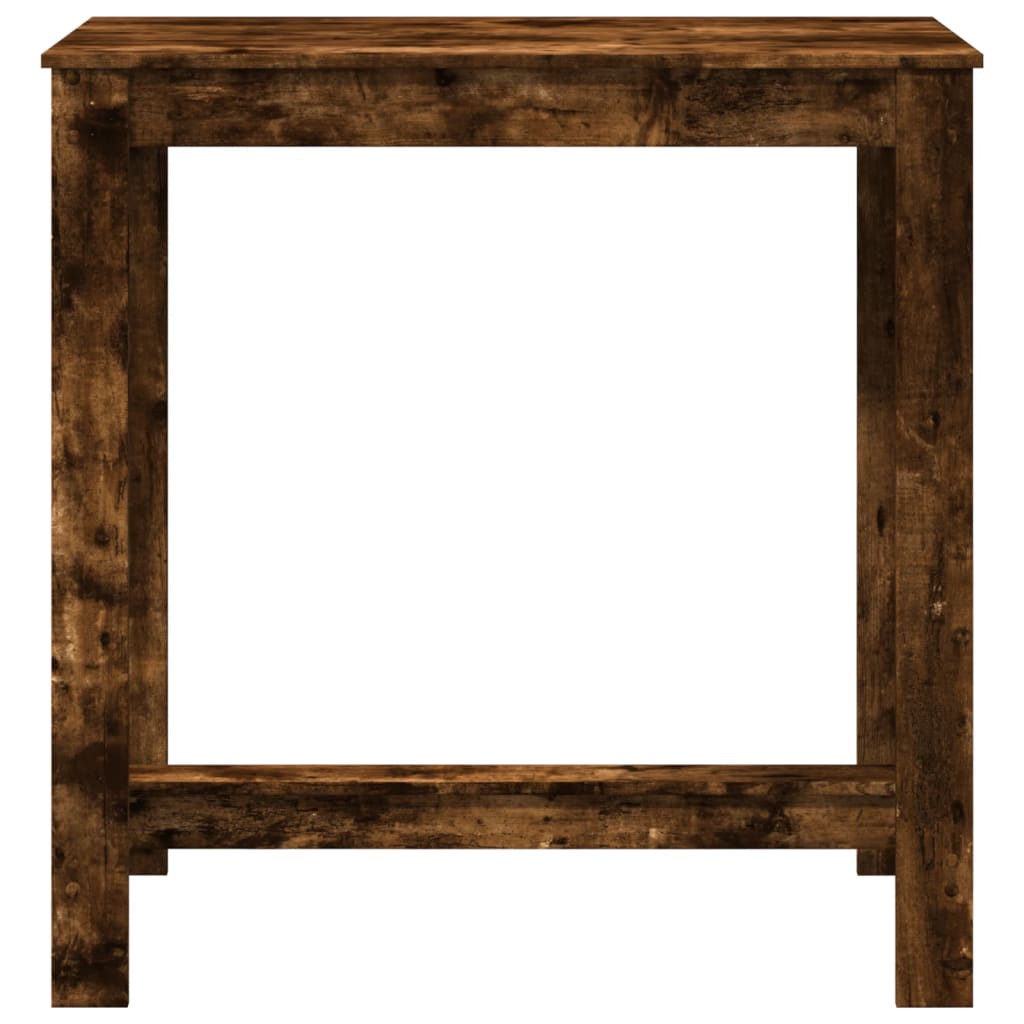 vidaXL Bar Table Smoked Oak 102x50x103,5 cm Engineered Wood 4