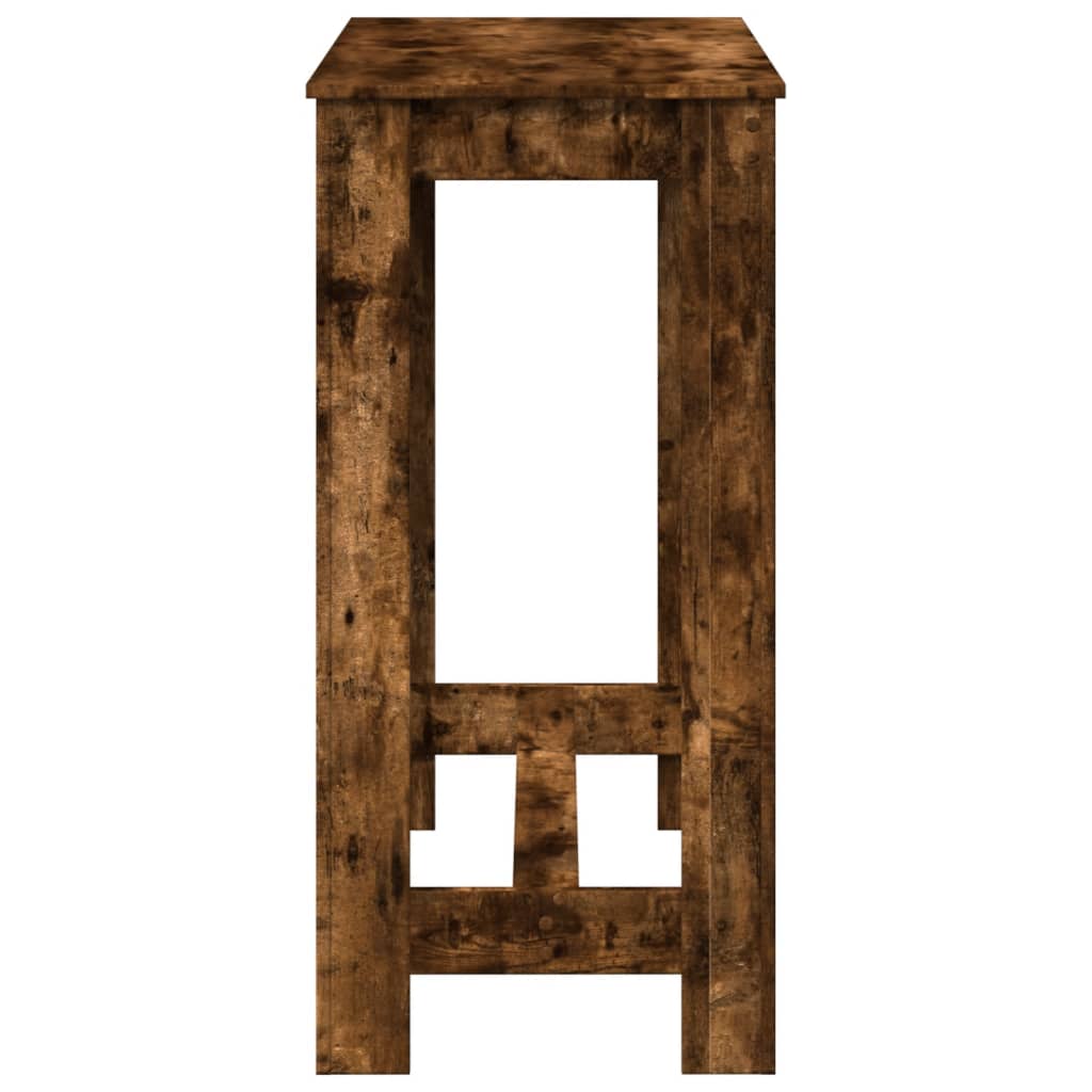 vidaXL Bar Table Smoked Oak 102x50x103,5 cm Engineered Wood 6