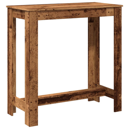 vidaXL Bar Table Old Wood 102x50x103,5 cm Engineered Wood 2