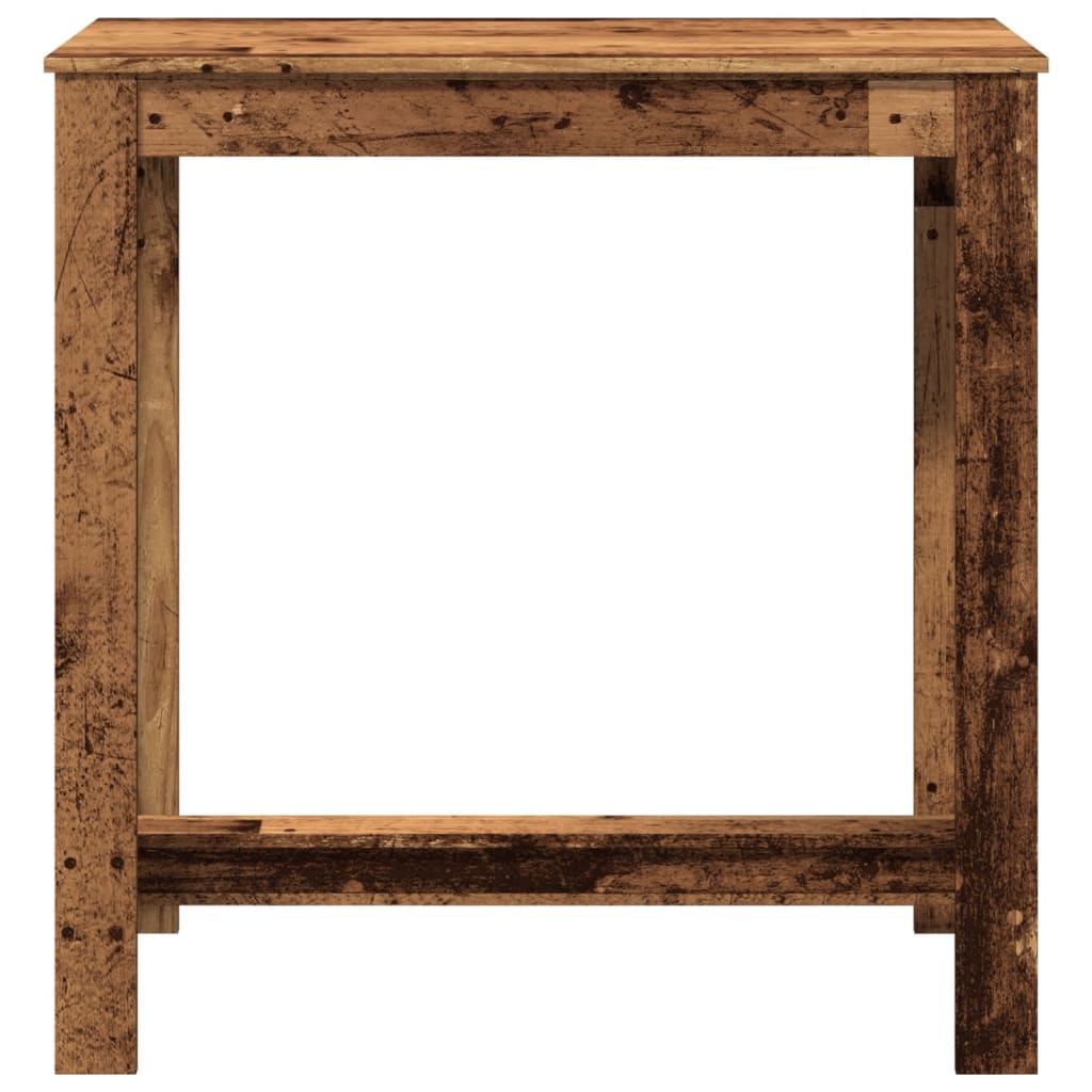 vidaXL Bar Table Old Wood 102x50x103,5 cm Engineered Wood 4