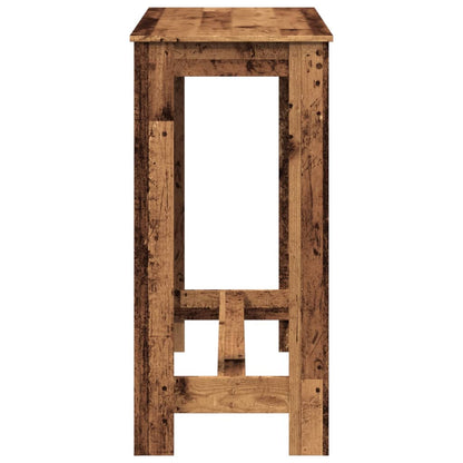 vidaXL Bar Table Old Wood 102x50x103,5 cm Engineered Wood 6