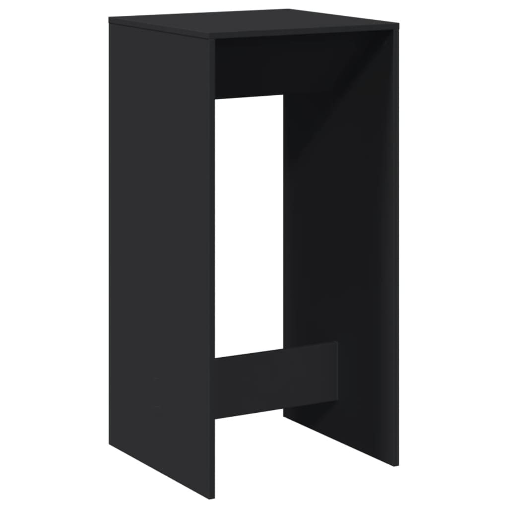 vidaXL Bar Table Black 51x50x103,5 cm Engineered Wood 2