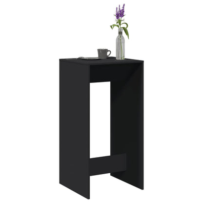 vidaXL Bar Table Black 51x50x103,5 cm Engineered Wood 1