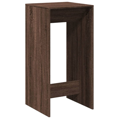 Bar Table Brown Oak Engineered Wood