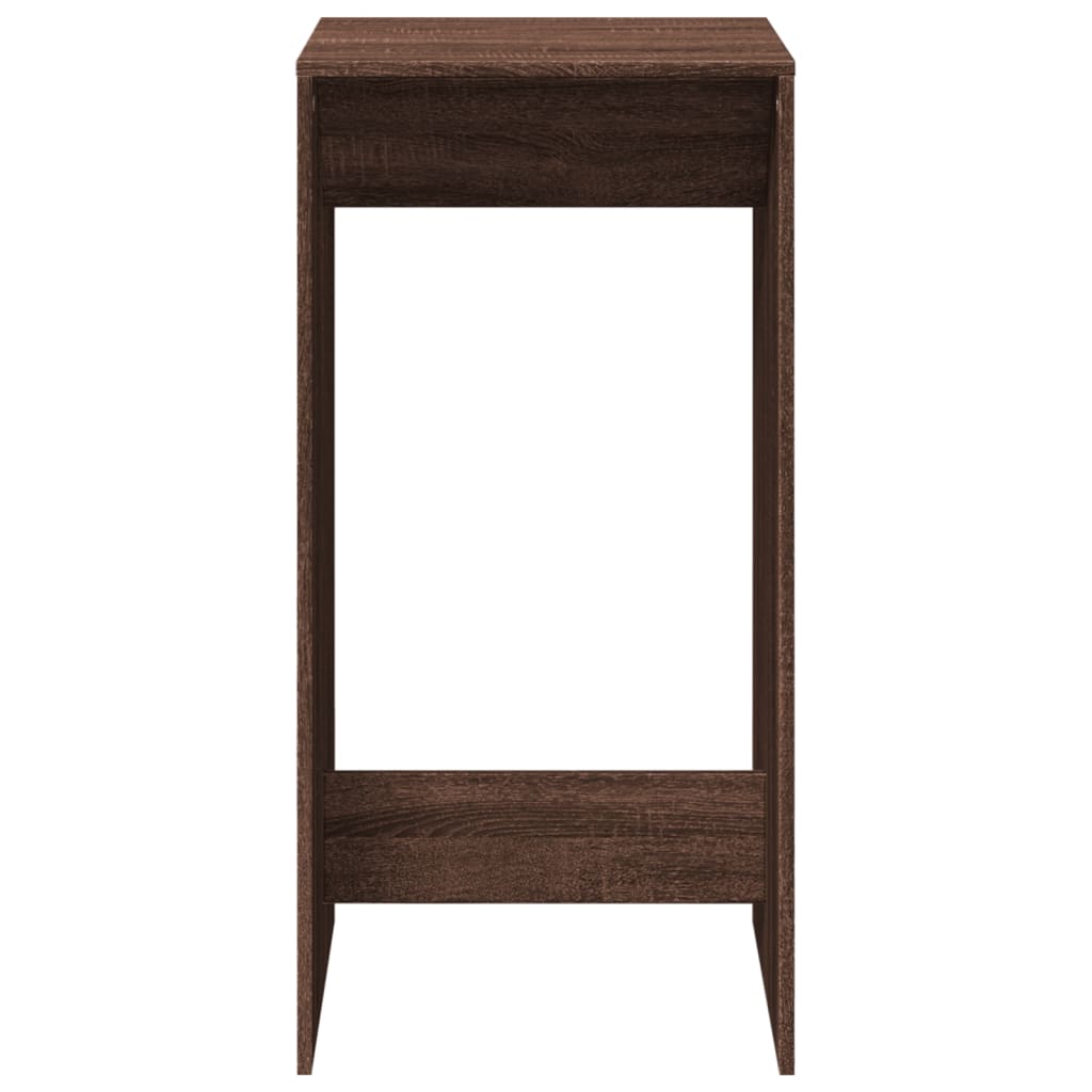 Bar Table Brown Oak Engineered Wood