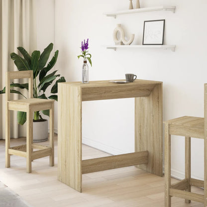 vidaXL Bar Table Sonoma Oak 102x50x103,5 cm Engineered Wood 3