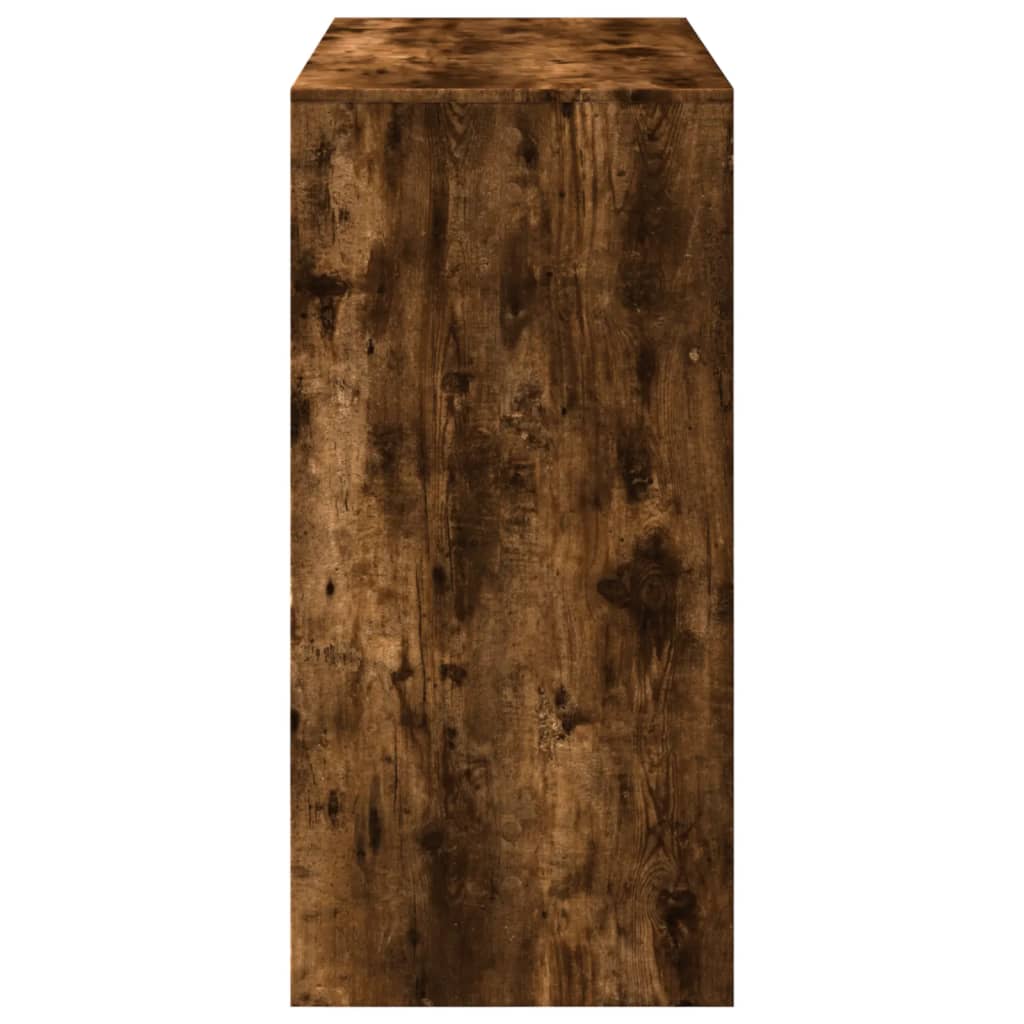 vidaXL Bar Table Smoked Oak 102x50x103,5 cm Engineered Wood 6
