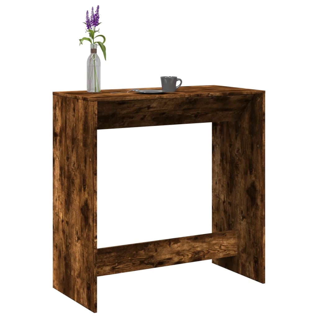 vidaXL Bar Table Smoked Oak 102x50x103,5 cm Engineered Wood 1
