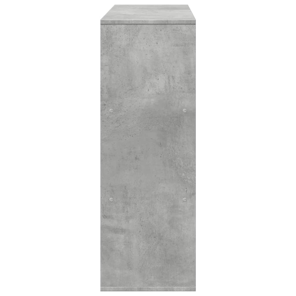 vidaXL Book Cabinet/Room Divider Concrete Grey 100x33x94,5 cm 5