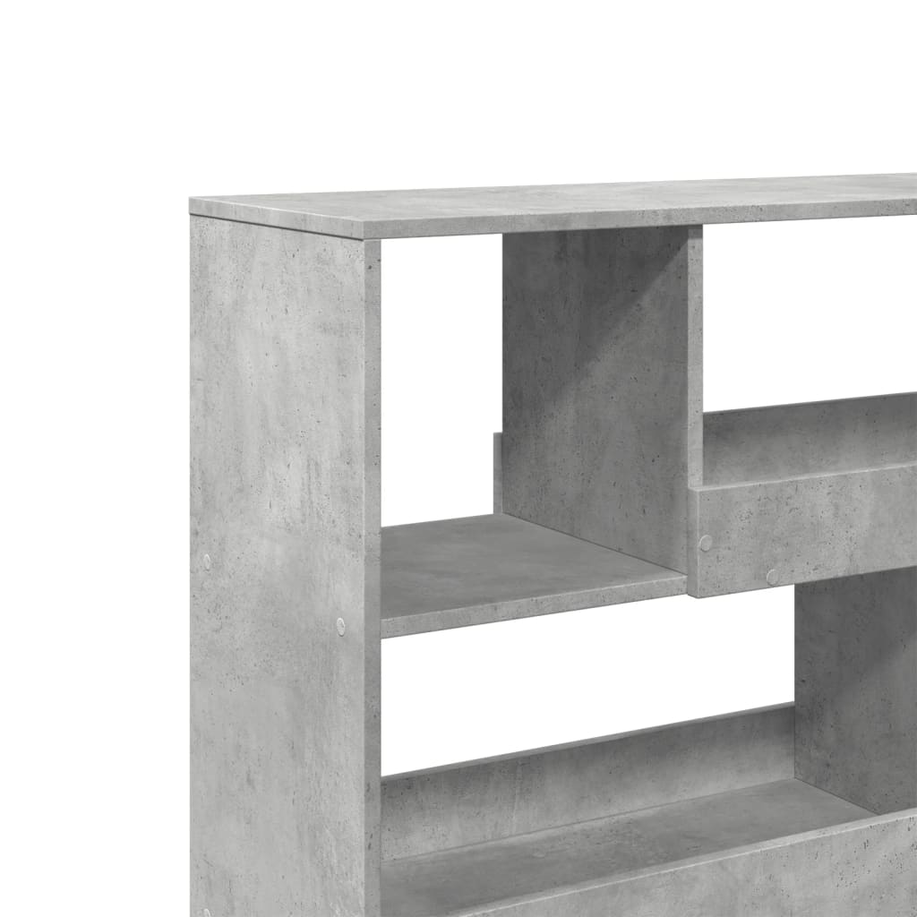 vidaXL Book Cabinet/Room Divider Concrete Grey 100x33x94,5 cm 6