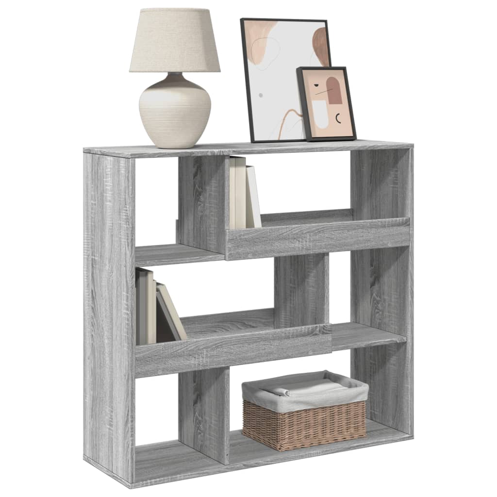 Book Cabinet/Room Divider 100x33x94,5 cm Height 94.5 cm Grey sonoma