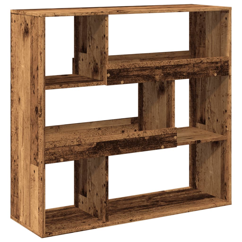 vidaXL Book Cabinet/Room Divider Old Wood 100x33x94,5 cm 2