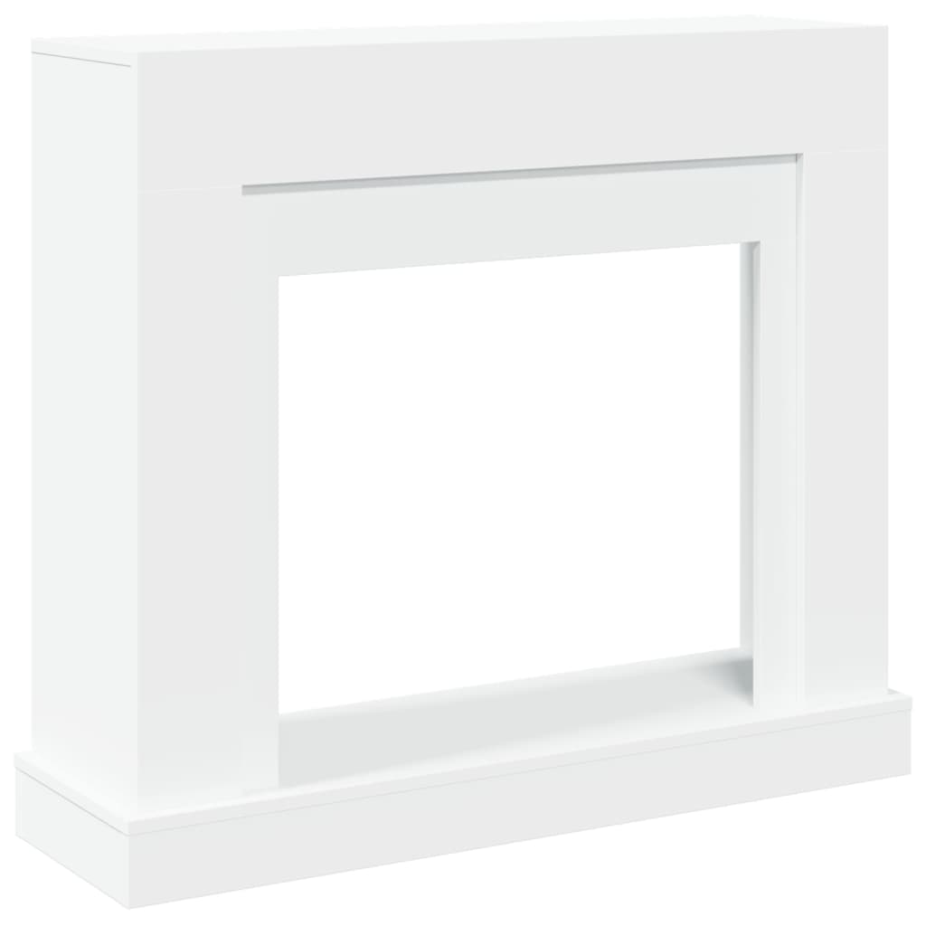 vidaXL Fireplace Surround White 100x30x87.5 cm Engineered Wood 2