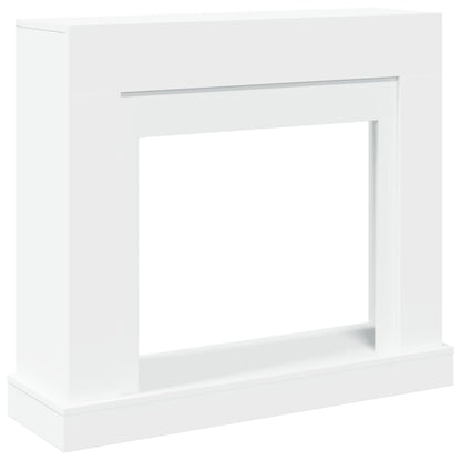 vidaXL Fireplace Surround White 100x30x87.5 cm Engineered Wood 2