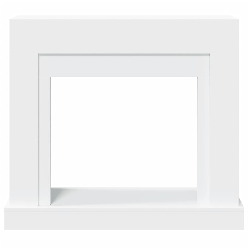 vidaXL Fireplace Surround White 100x30x87.5 cm Engineered Wood 4