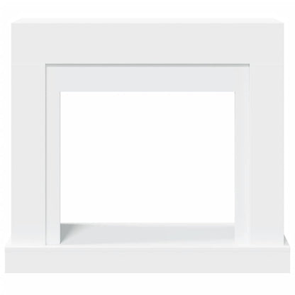 vidaXL Fireplace Surround White 100x30x87.5 cm Engineered Wood 4