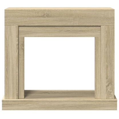vidaXL Fireplace Surround Sonoma Oak 100x30x87.5 cm Engineered Wood 4