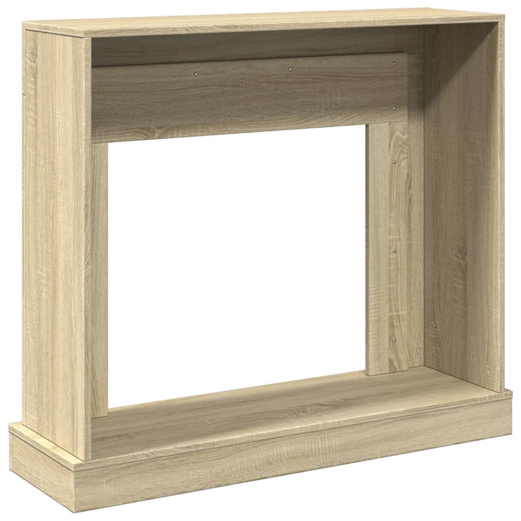 vidaXL Fireplace Surround Sonoma Oak 100x30x87.5 cm Engineered Wood 6
