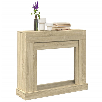 vidaXL Fireplace Surround Sonoma Oak 100x30x87.5 cm Engineered Wood 1