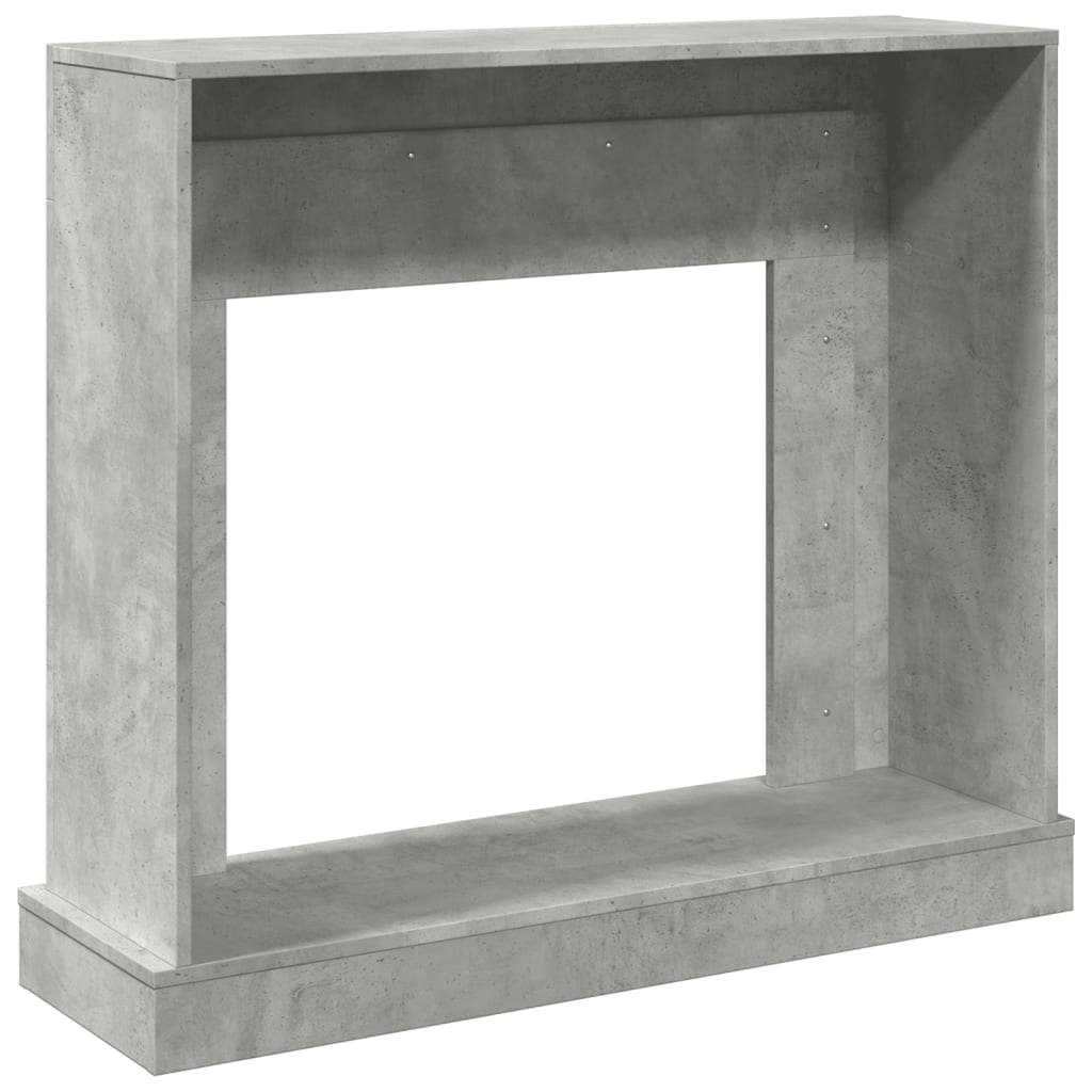 vidaXL Fireplace Surround Concrete Grey 100x30x87.5 cm Engineered Wood 6