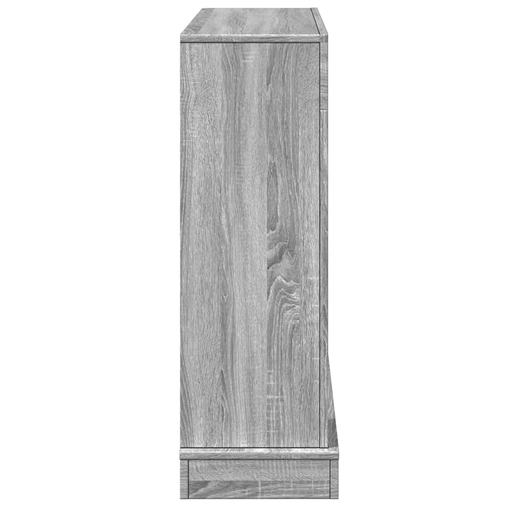 vidaXL Fireplace Surround Grey Sonoma 100x30x87.5 cm Engineered Wood 5