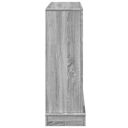 vidaXL Fireplace Surround Grey Sonoma 100x30x87.5 cm Engineered Wood 5