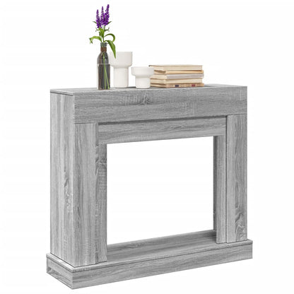 vidaXL Fireplace Surround Grey Sonoma 100x30x87.5 cm Engineered Wood 1
