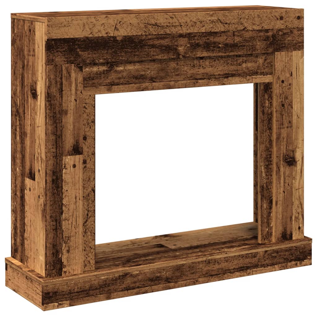vidaXL Fireplace Surround Old Wood 100x30x87.5 cm Engineered Wood 2